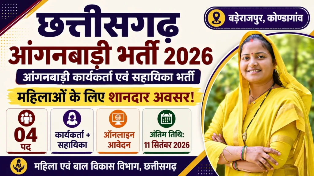 Kondagaon Anganwadi Vacancy 2026