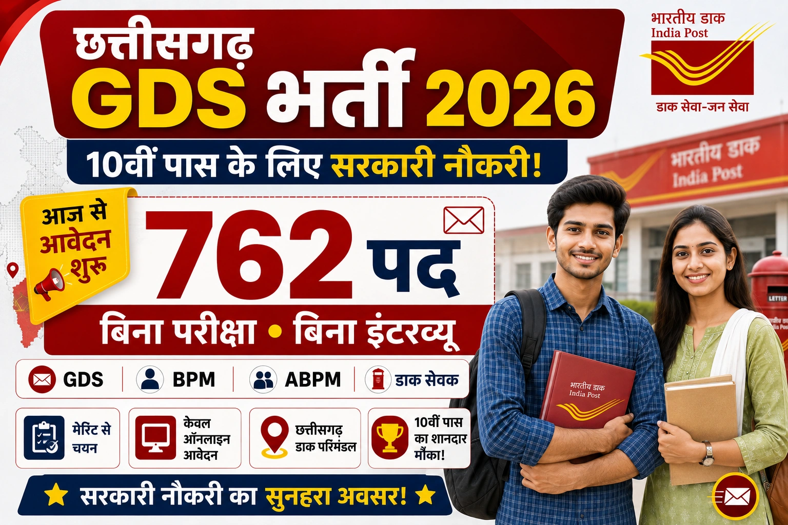 CG Post Office GDS Vacancy 2026