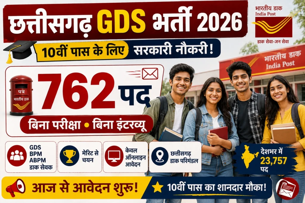 CG Post Office GDS Vacancy 2026