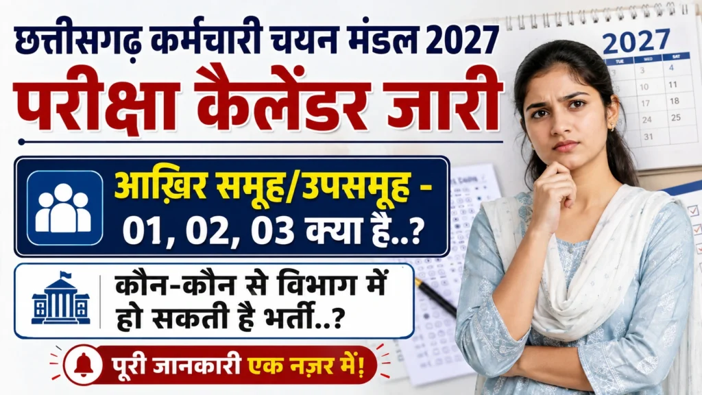 CGSSB Exam Calendar 2027