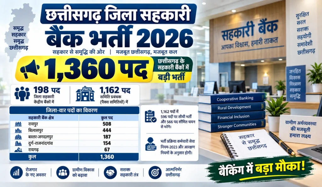 Chhattisgarh Jila Sahkari Bank Bharti 2026